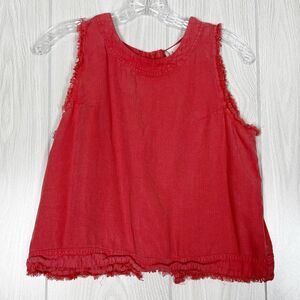 Altar'd State | Pink Briar Button Back Tank Top Size Small